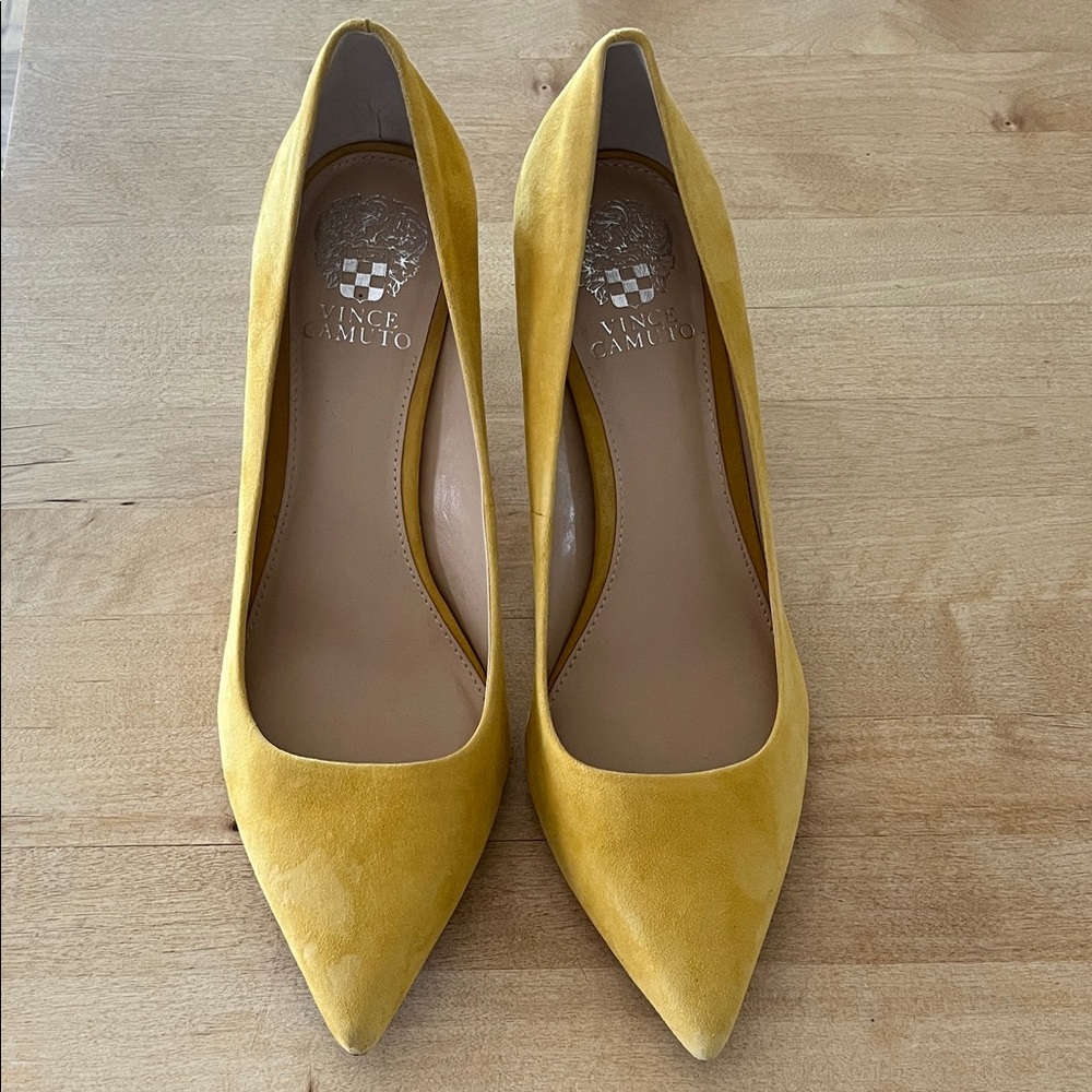 Vince Camuto Sunny Yellow Pointed Heels